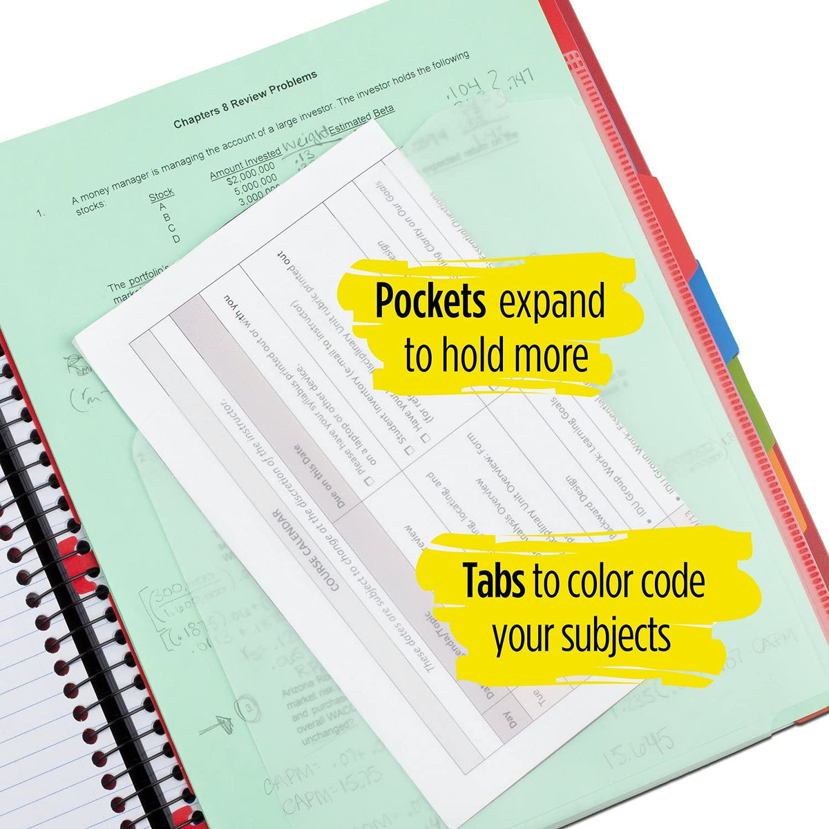 Five Star Advance Spiral Notebook, 5 Subject, College Ruled Paper, 200 Sheets, 11 x 8-1/2 inches