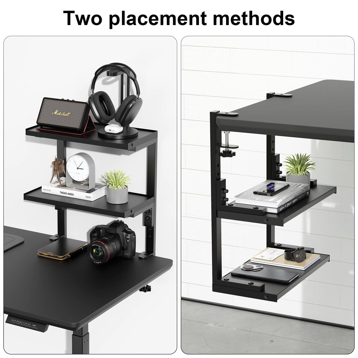 Spacrea 2 Tier Clamp on Desk Shelf
