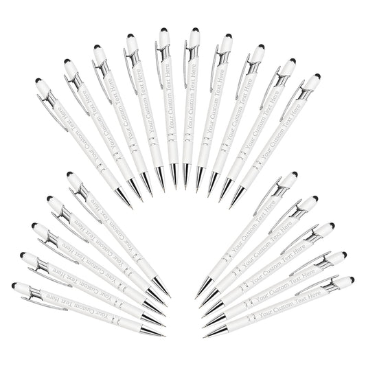 Personalized Custom Pens Bulk Free Engraving with Name Message Customized Ballpoint Pens Stylus for