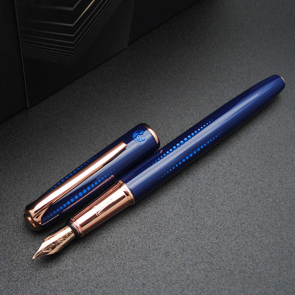 czxwyst Picasso 916 Malage Fountain Pen Original Box New Version (Starlit Night Blue, Medium Nib