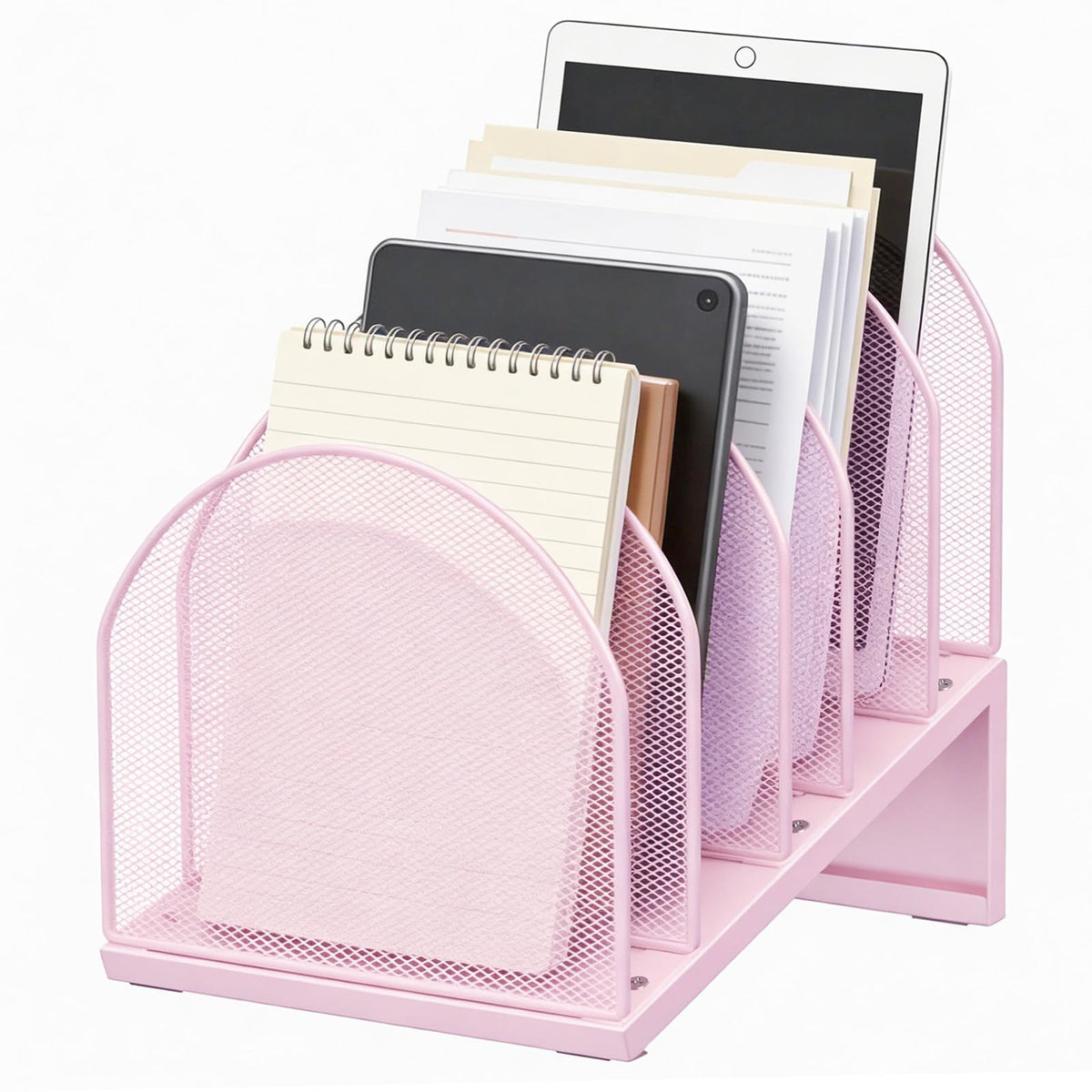 gianotter Desktop File Organizer with 5 Compartments