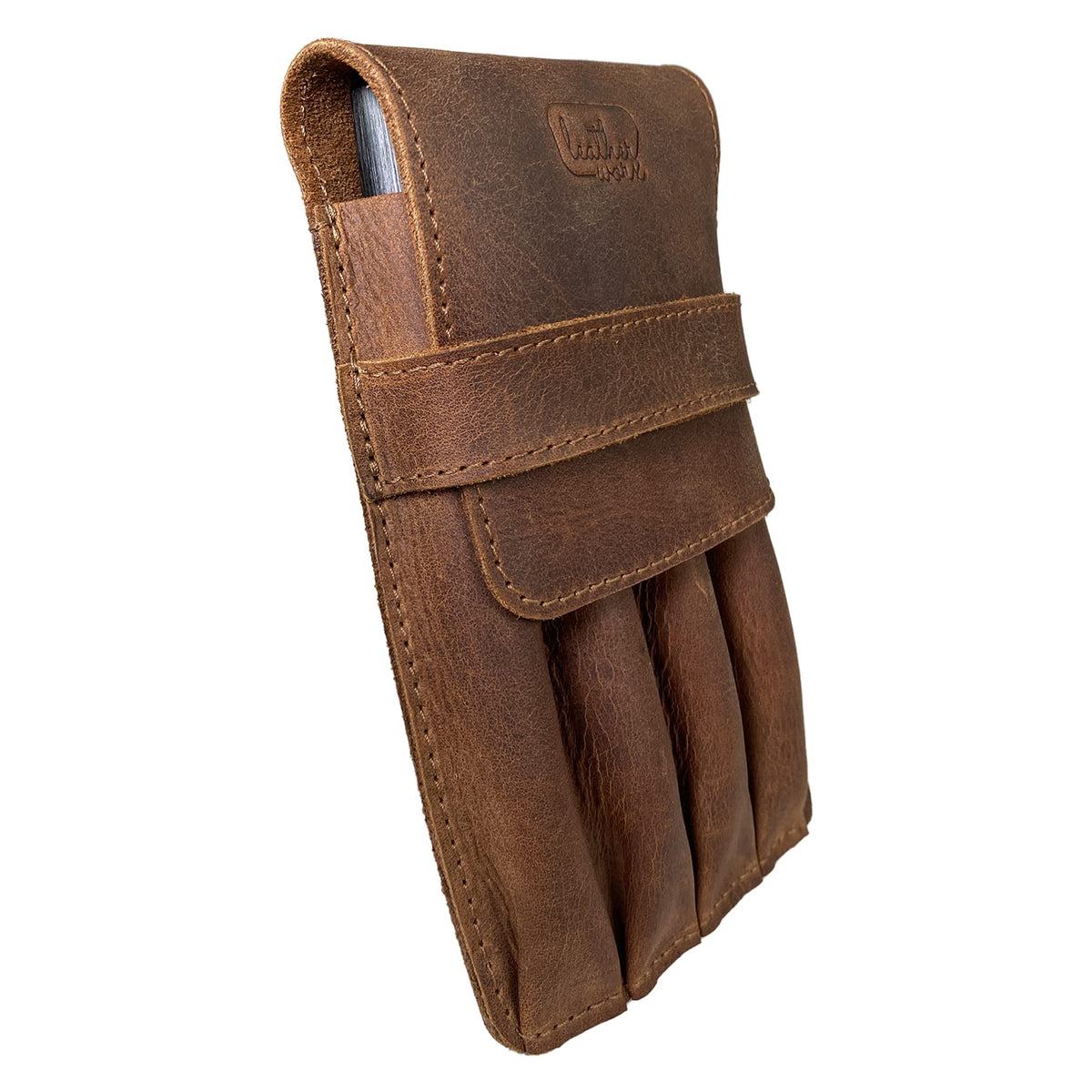 Leather Worx, Pen Holder, Pencil Case, Minimalist Style Holder, Classic Storage, Full Grain