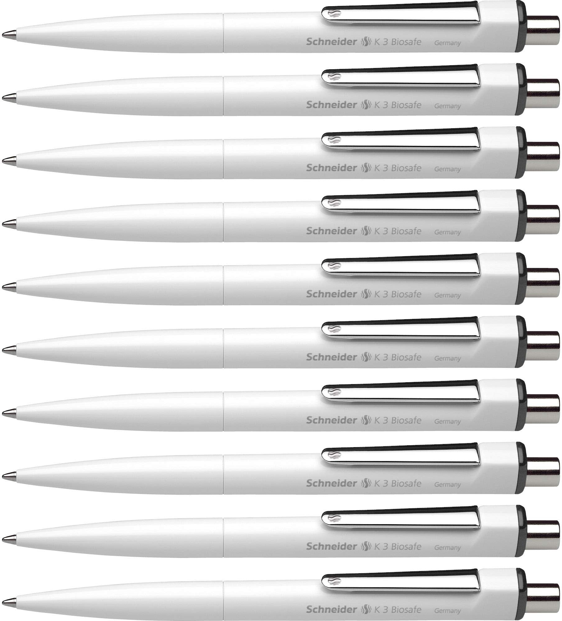 Schneider ISO 12757-2 G2 Mechanical Ballpoint Pen K3 Black M Indelible Pack of 10