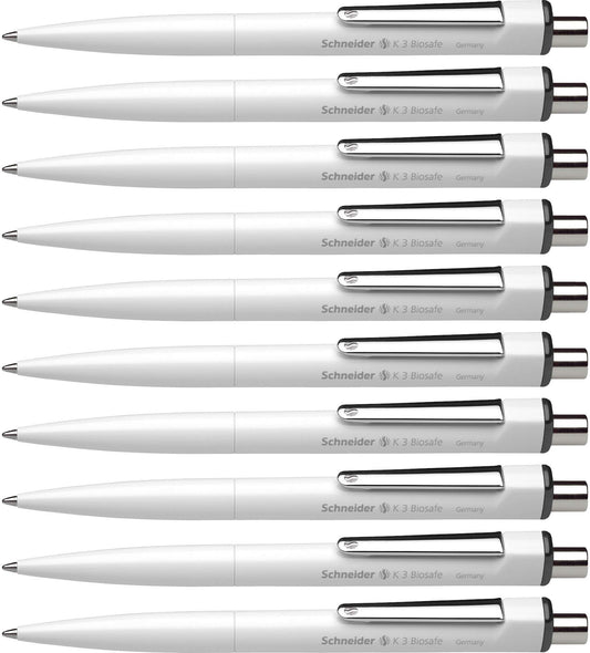 Schneider ISO 12757-2 G2 Mechanical Ballpoint Pen K3 Black M Indelible Pack of 10