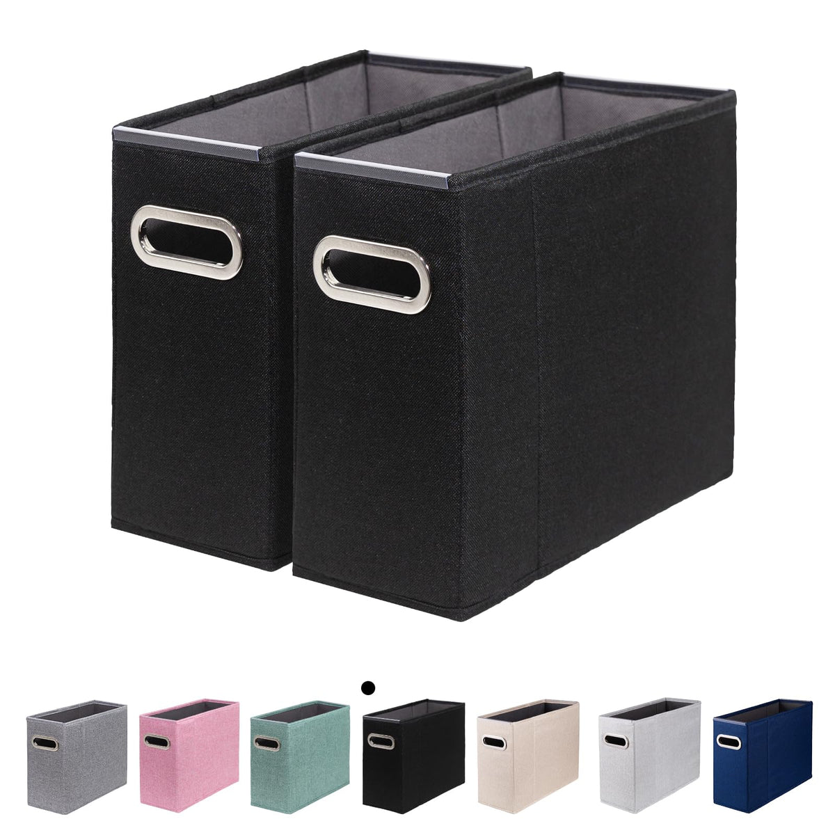 ComfortKeeper 2 Packs Letter Size File Organizer, File Folders Organizer, Fabric Storage Box