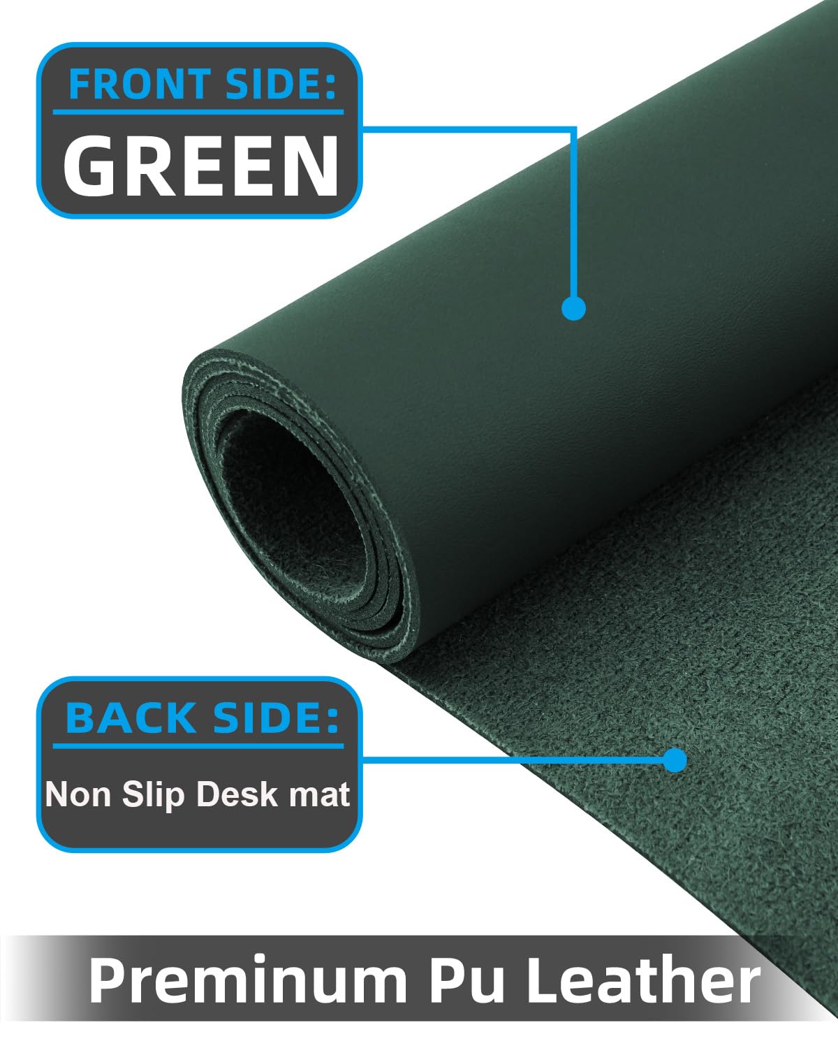 Extra Large Desk mat, Leather Desk Pad Protector,Office Desk Mat,Mouse Pad, Non-Slip Desk Blotter