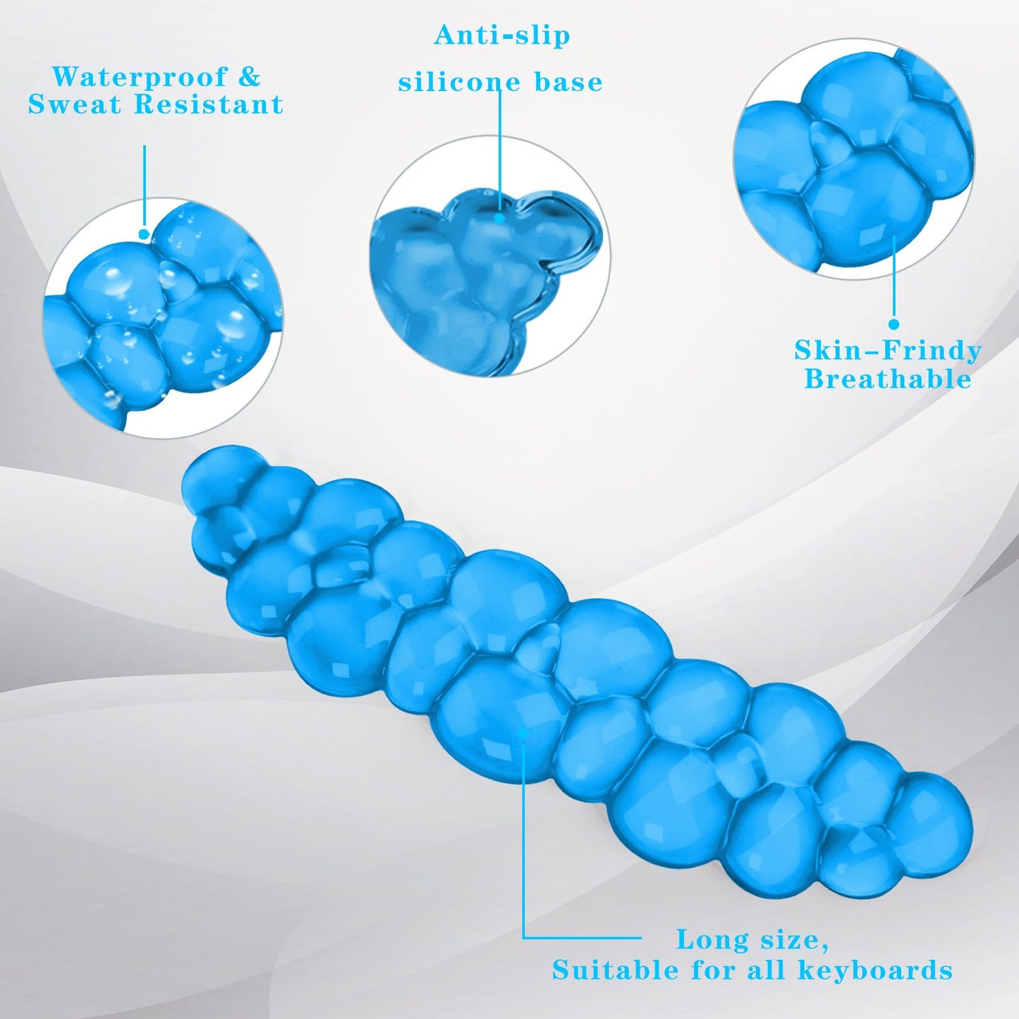 Gel Cloud Keyboard Wrist Rest, Cute Wrist Support and Arm Support Keyboard Rest for Keyboard Typing