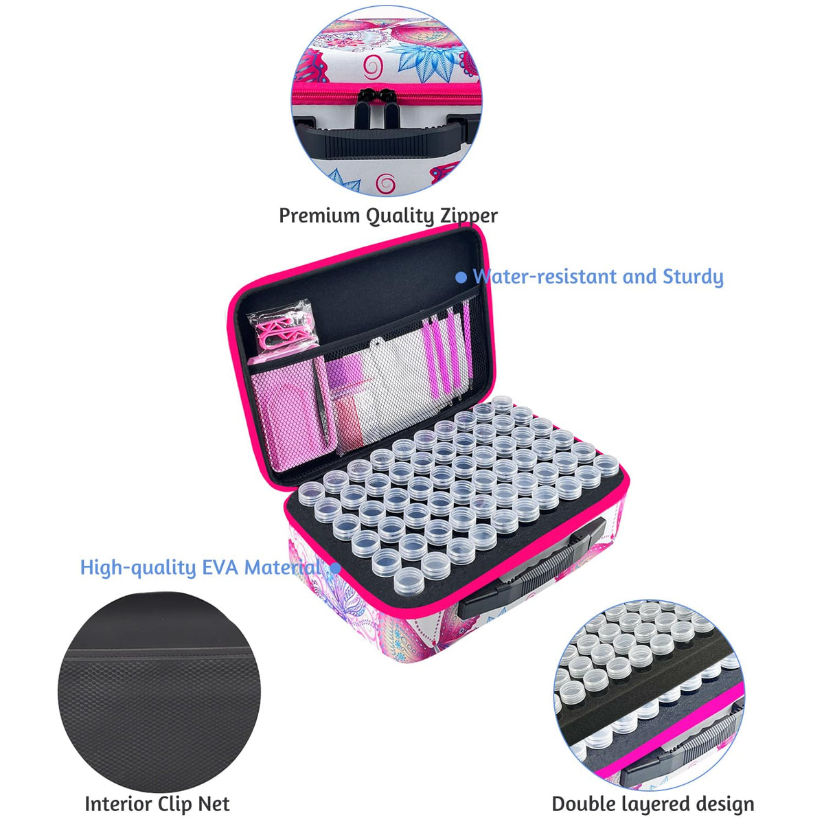 LIRUNQIU 120 Slot Diamond Painting Storage Box