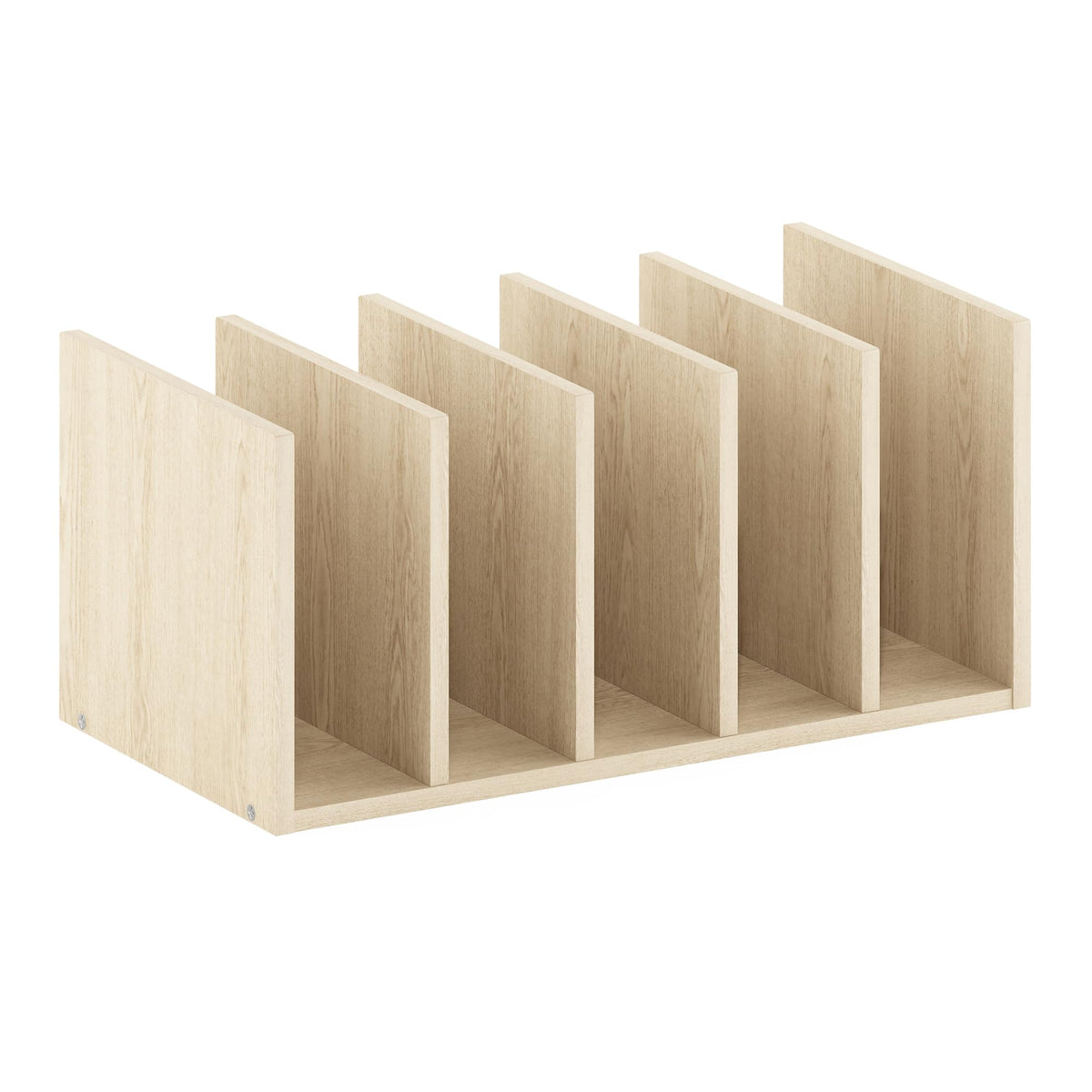Furinno HERMITE Desk File Folder Organizers, 5-Space Vertical Desktop Office Organization Racks