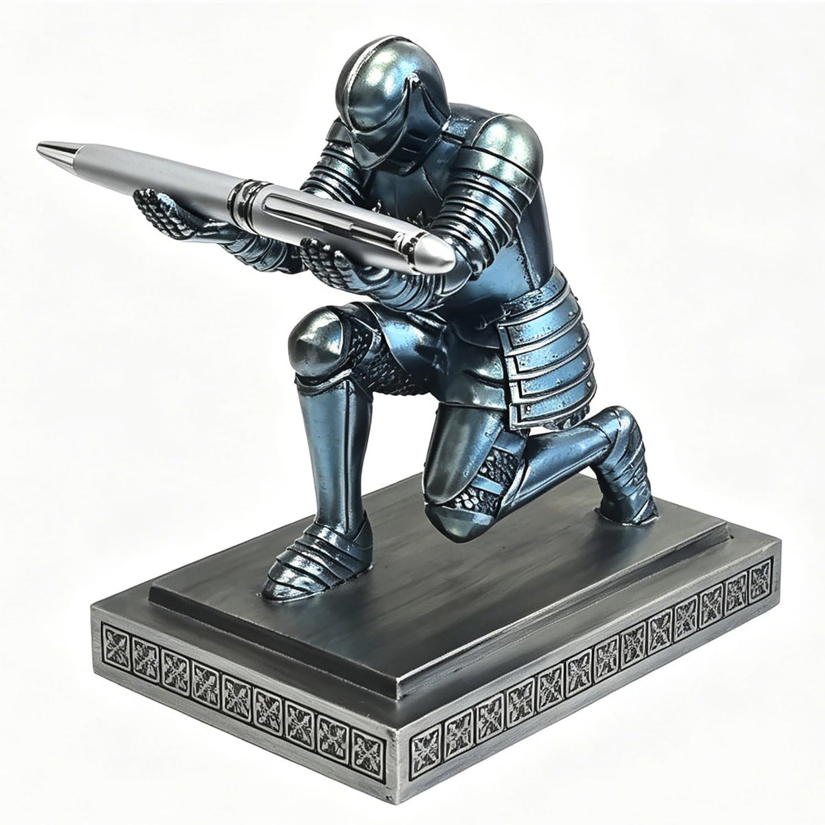 HDMbigmi Knight Pen Holder Pen Stand Desk Organizer and Accessories Blue