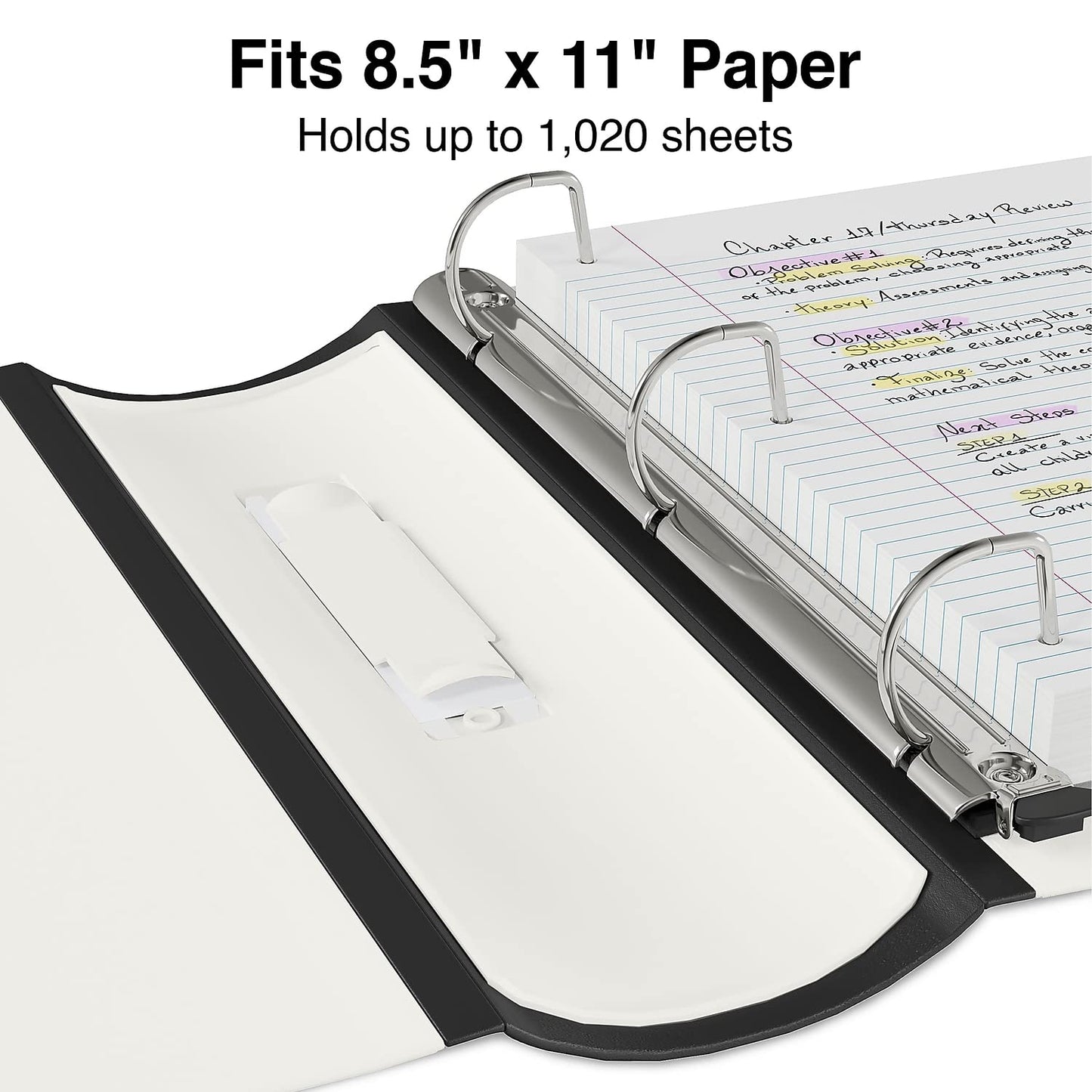Staples Better 4-Inch 3-Ring View Binder, White, 2-Pack