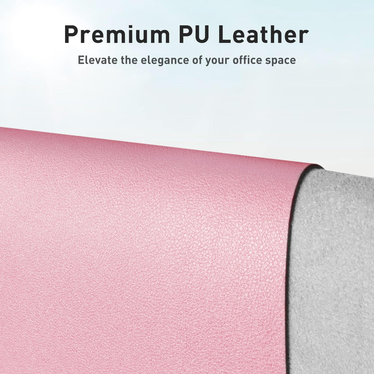 Aothia Leather Desk Pad Protector, Mouse Pad, Office Desk Mat, Non-Slip PU Leather Desk Blotter