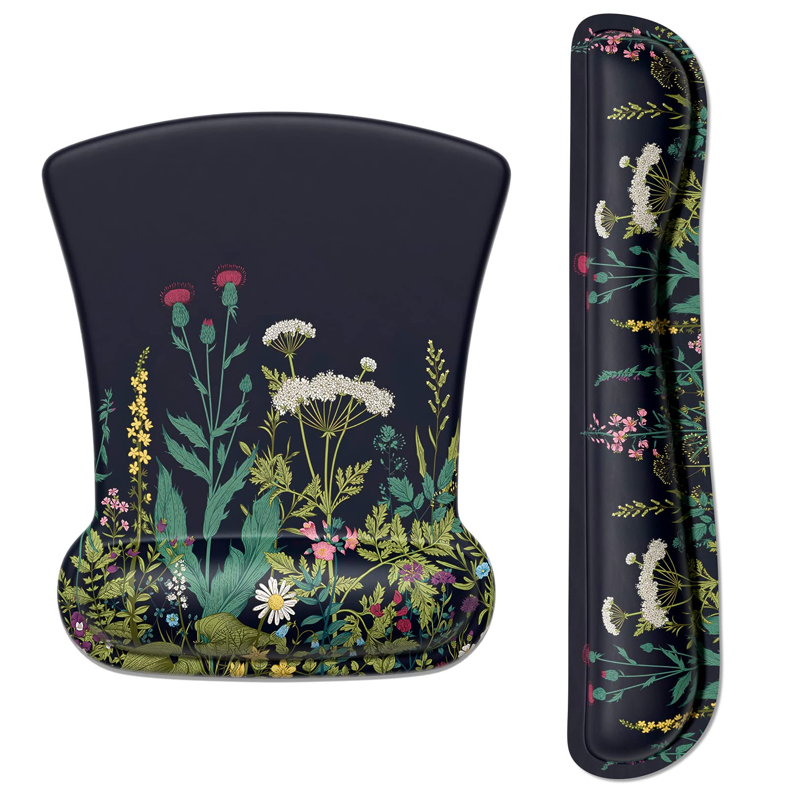 ITNRSIIET Mouse Pad Wrist Support Keyboard Wrist Rest Pad Ergonomic Mousepad Non-Slip Memory Foam
