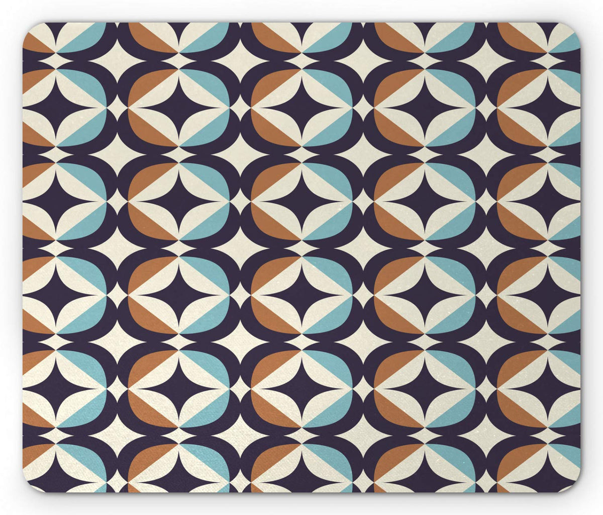 Lunarable Mid Century Mouse Pad, Scandinavian Art Style Inspired Modern Retro Geometric Elements