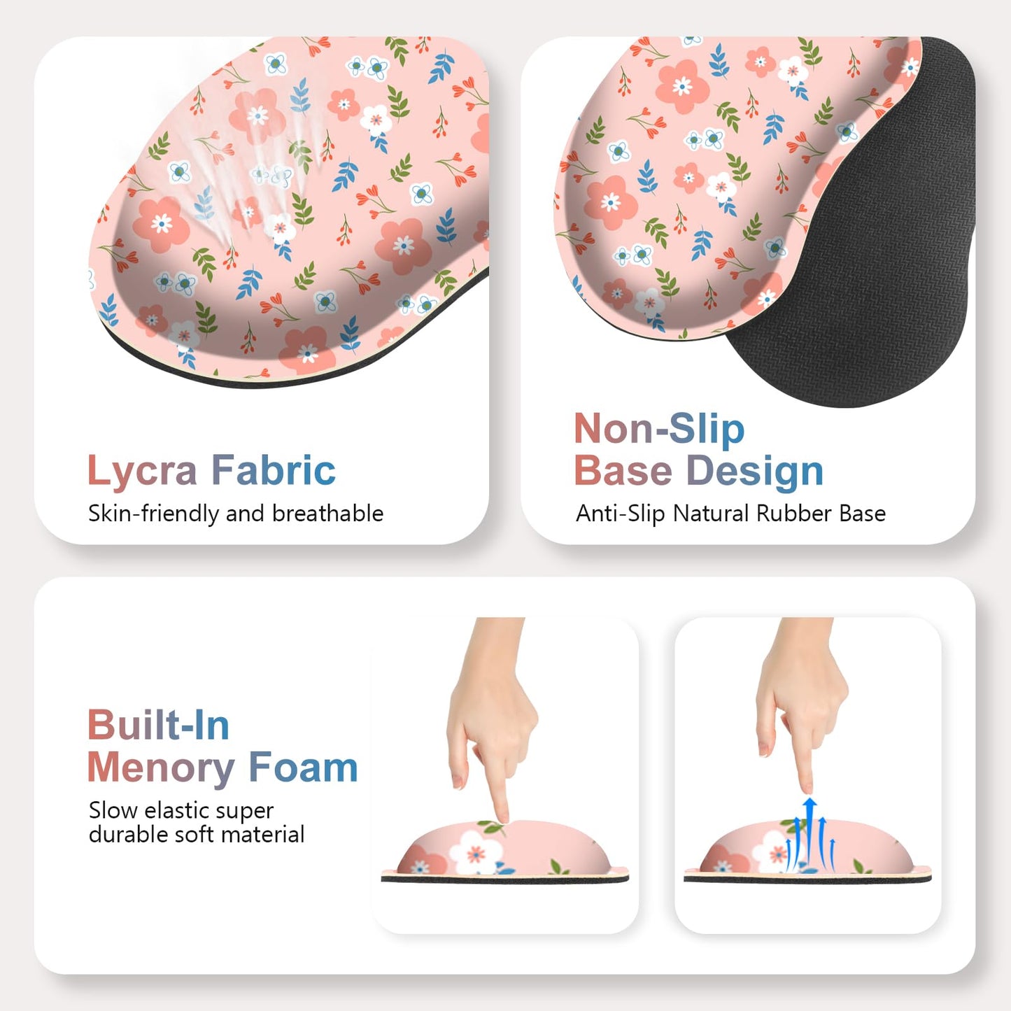 NXZGO Large Gaming Mouse Pad Set, 4 in1 Ergonomics Keyboard Desk Mat with Memory Foam Wrist Rest