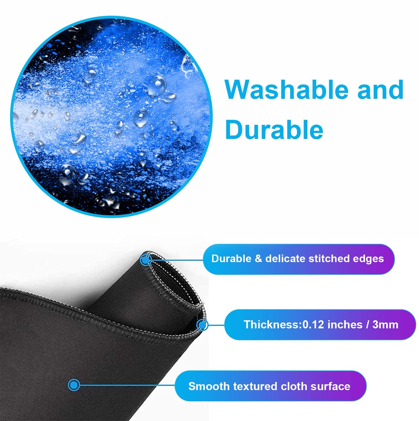 Colorful Starry Sky Mouse Pad, Office, Keyboard, Laptop, and Home Desk Pad