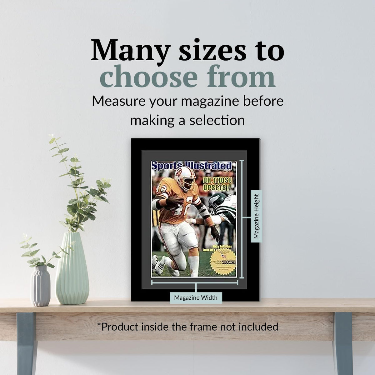 Creative Picture Frames 8" x 10.75" Sports Illustrated Magazine Display Frame, Suitable for