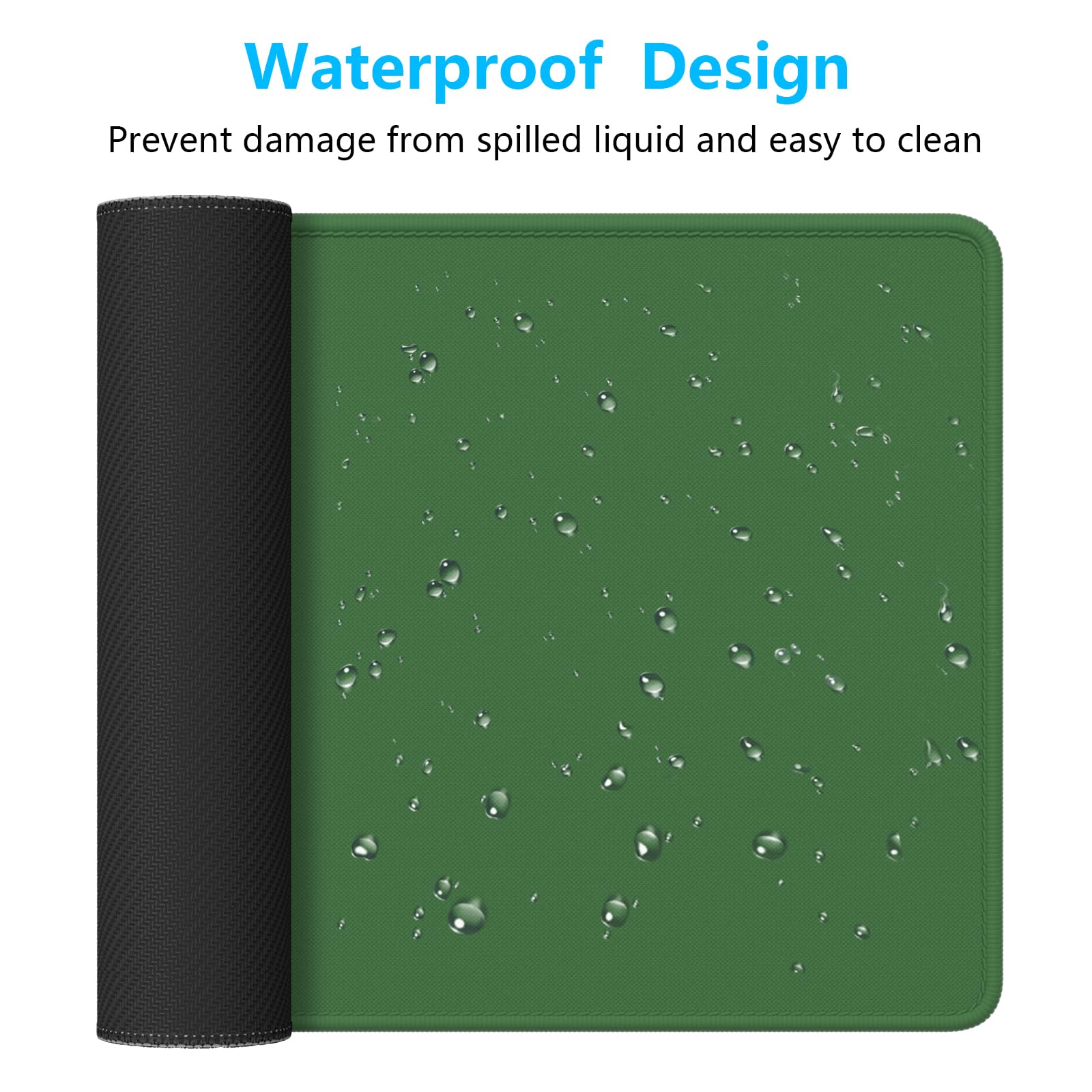 Dapesuom Large Gaming Mouse Pad, Extended Mouse Mat with Stitched Edges, Full Size Keyboard Pad