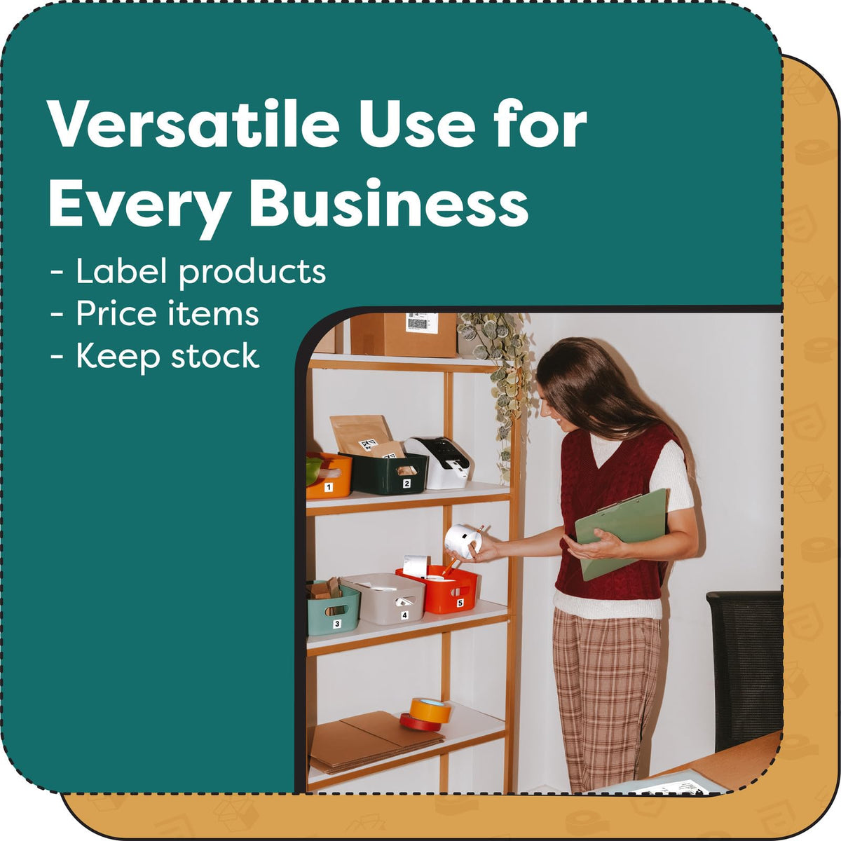 Replacement for Brother DK-1201, 1.1x 3.5 Inches Thermal Labels