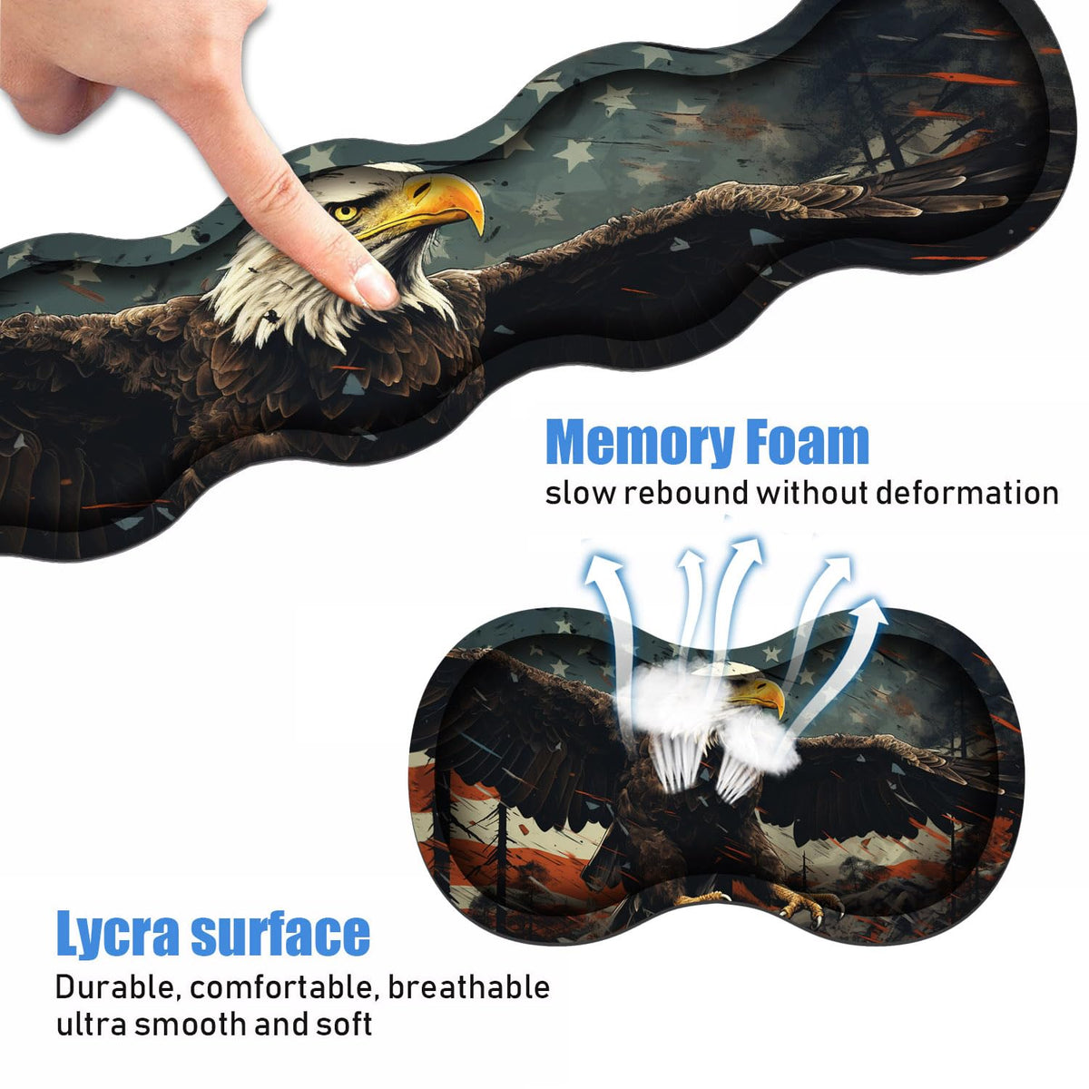 Ergonomic Keyboard Wrist Rest & Mouse Pad Wrist Rest Set,Large XXL Gaming Desk Mat 31.5"x