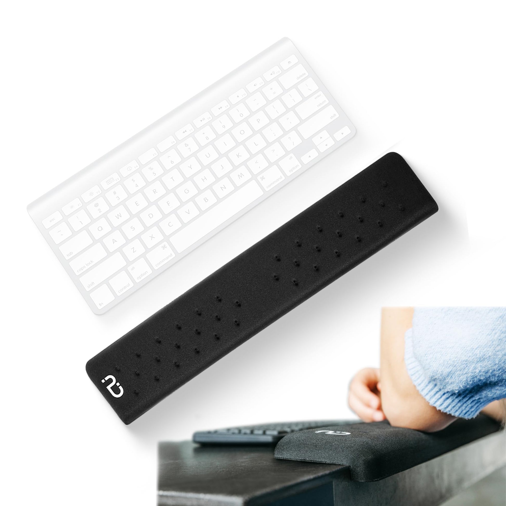 EdgeRest Mini PostureUp L-Shaped Desk Long Wrist Rest Elbow, Forearm & Wrist Comfort Support for