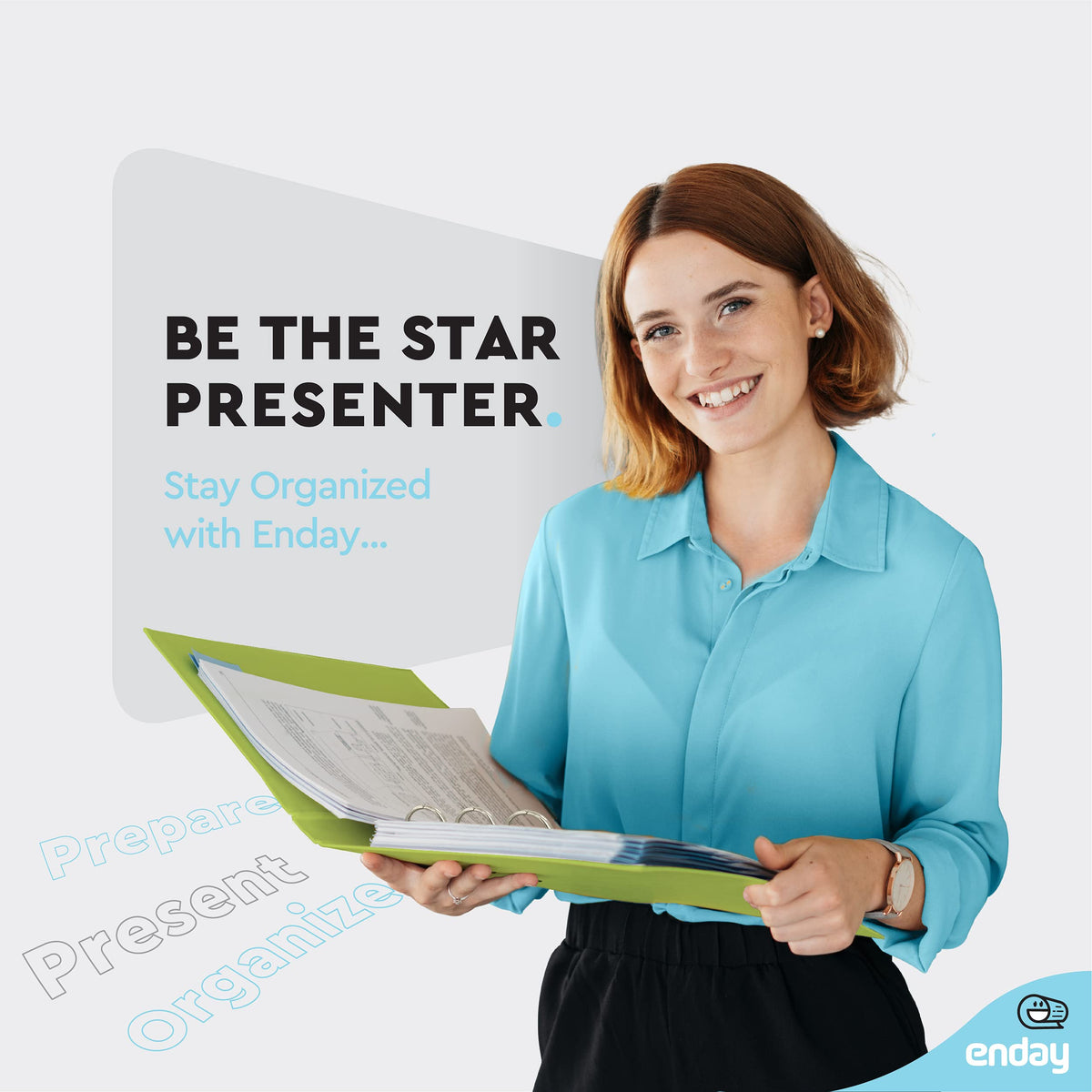 Enday 1.5 Inch Binder (12 Pack - Assorted Colors) 3 Ring Binder 1.5 inch with Clear View Cover and