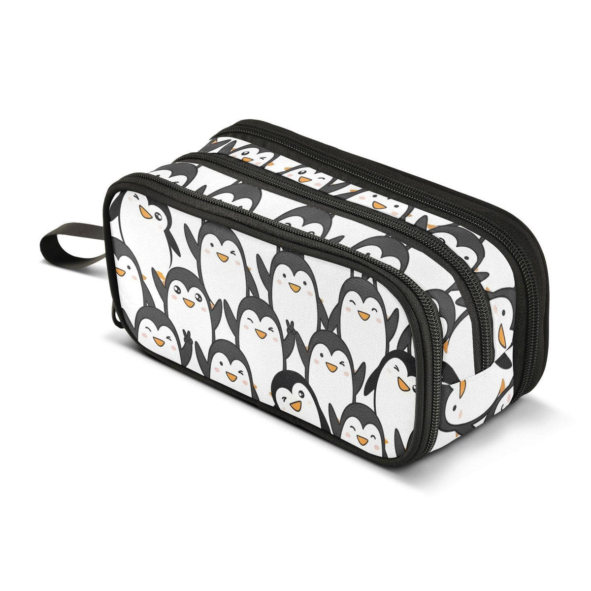 BOENLE Cute Penguin Pencil Case Box Boys Girls Large Pencil Pouch with Zipper Compartments Big