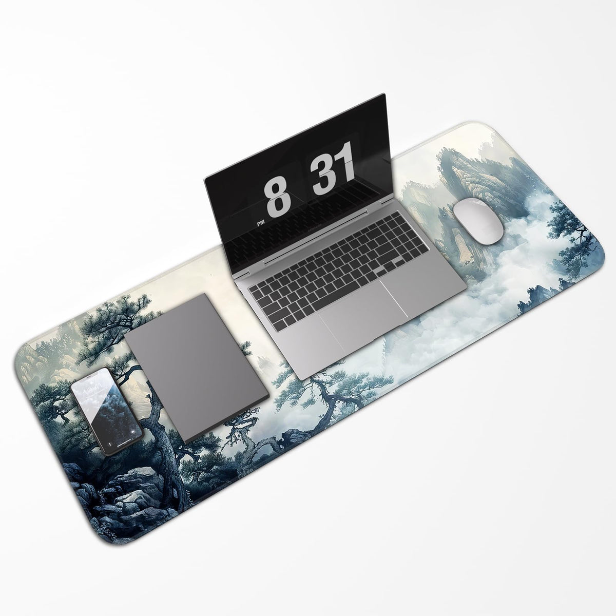 Opiuoezi Gaming Mouse Pad, Non-Slip Rubber Base, Enlarged Mouse Pad with Stitching for Gaming