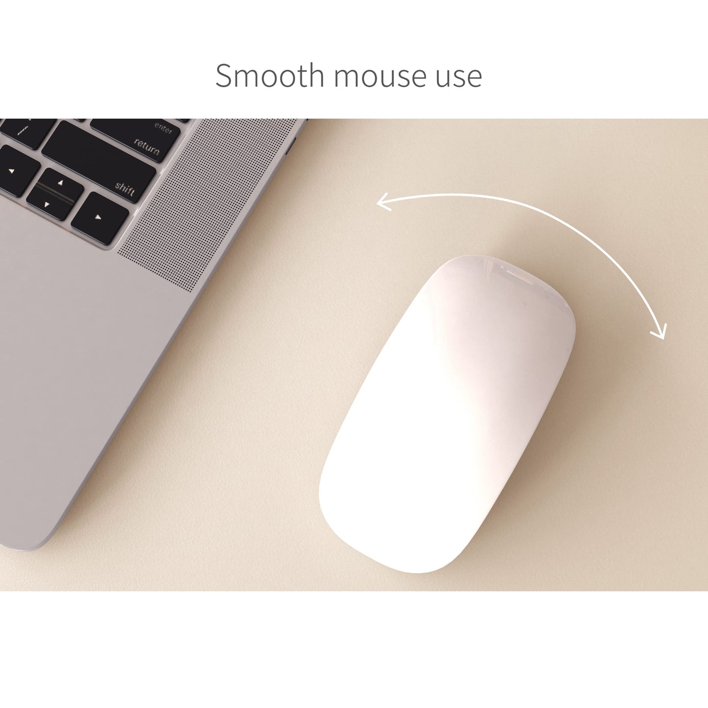 RENMTURE Dual-Sided Mouse Pad, Natural Cork & PU Leather Large Desk Pad for Office and Home Work