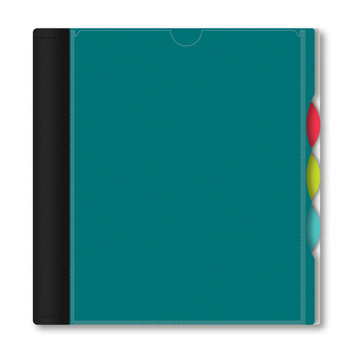 IQ+ iScholar iQ+ 3-Subject Poly Cover Wirebound Notebook, College Ruled, 11 x 8.5 Inch, 150 Sheets