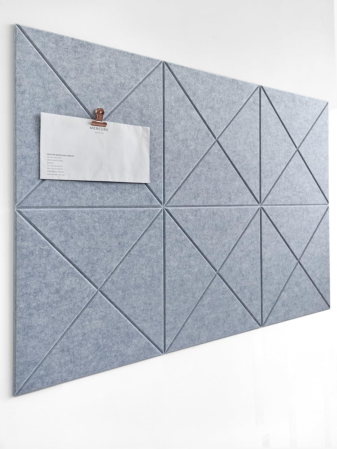 Cork Board 24 x36 Alternative - 6 Pack Felt Wall Tiles with Safe Removable Adhesive Tabs, Cork