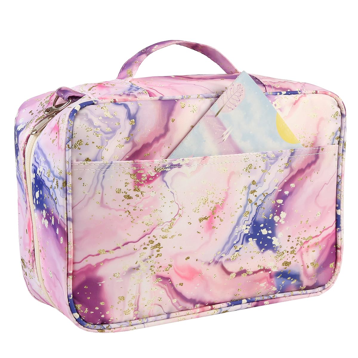 Lbxgap 420 Slots Colored Pencil Case w/Handle & Shoulder Strap