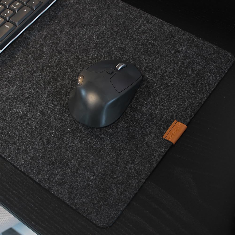 Bright Stone Felt Desk Mat,Non-Slip Mouse Pad, 31.5"x15.7" Office Supplies Desk Protector, Desk