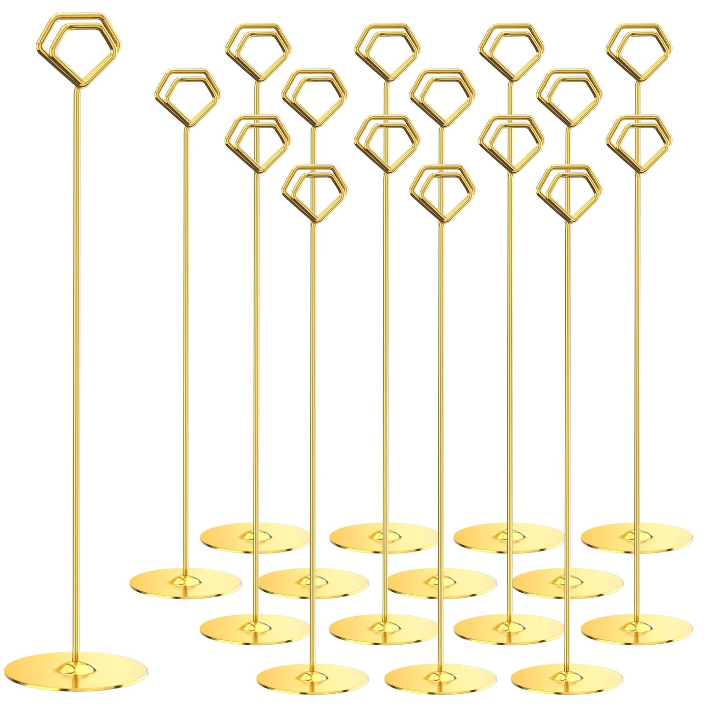 Urban Deco 16PK Table Number Holders 12 Inches Place Card Holder Metal Table Card Holders Picture