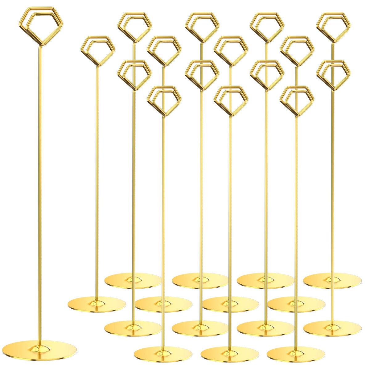 Urban Deco 16PK Table Number Holders 12 Inches Place Card Holder Metal Table Card Holders Picture