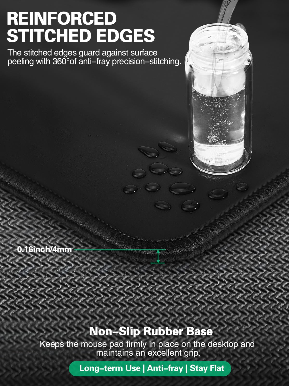 Mouse Pad, Office Desk Mat, Large Gaming Mousepad with Superior Micro-Weave Cloth, XXL Desk Pad