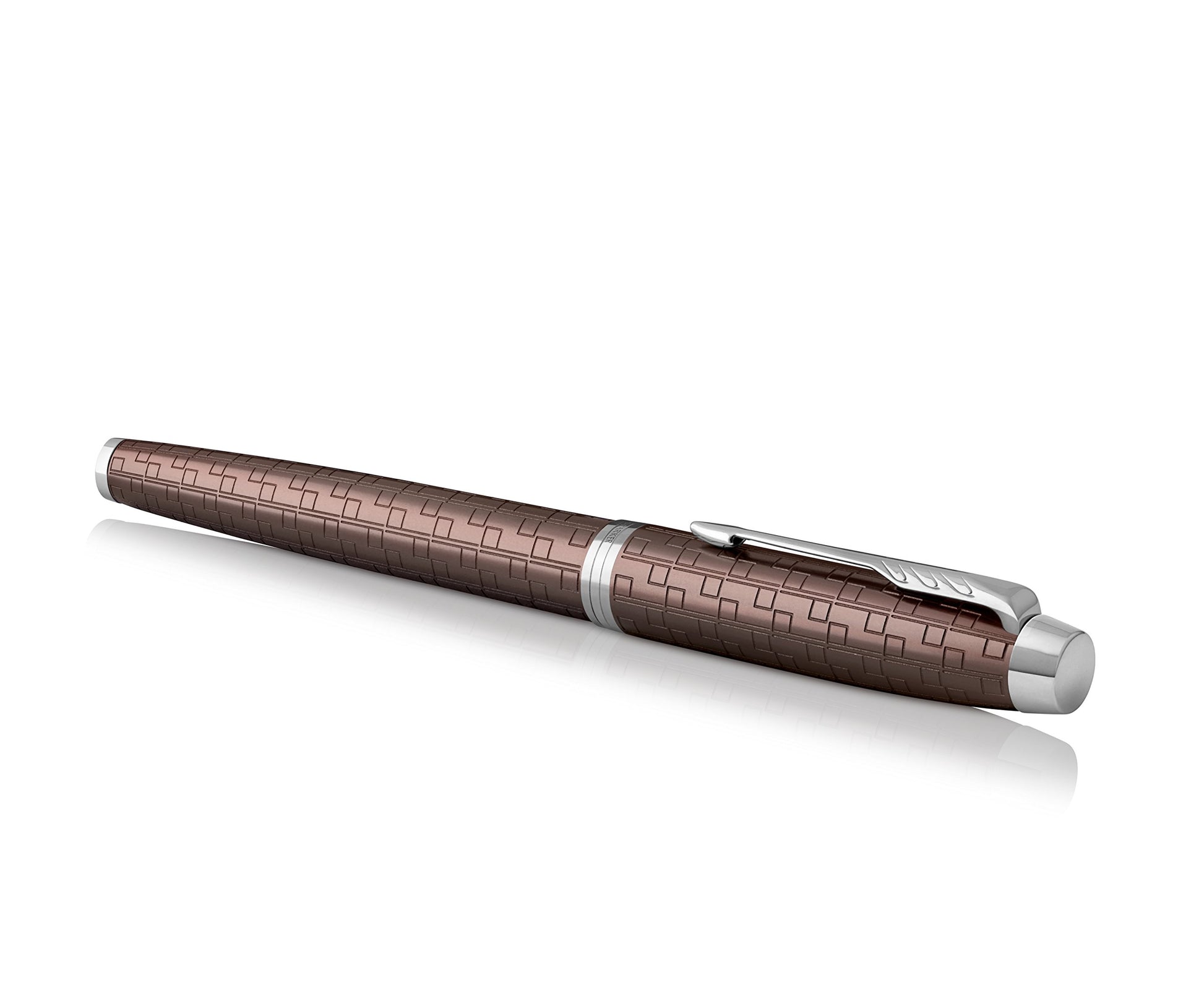 Parker IM Premium Brown, Fountain Pen, Fine Nib with Blue Ink Refill (1931676)