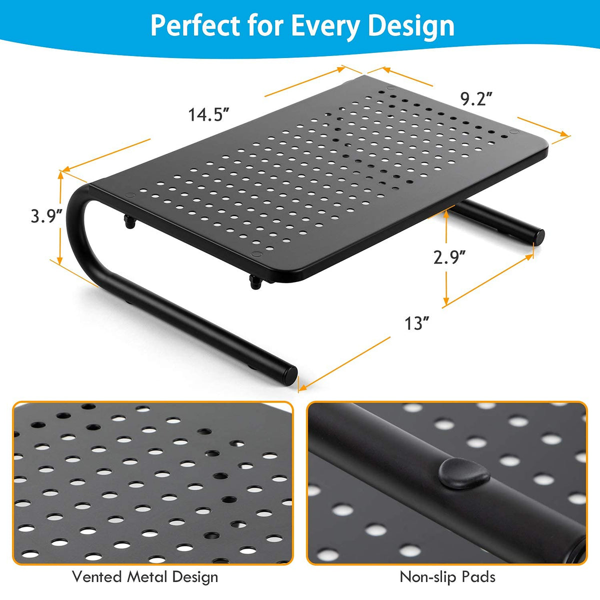 LORYERGO Monitor Stand - Monitor Stand Riser, Laptop Stand Riser for 15.6" Laptops, Computer