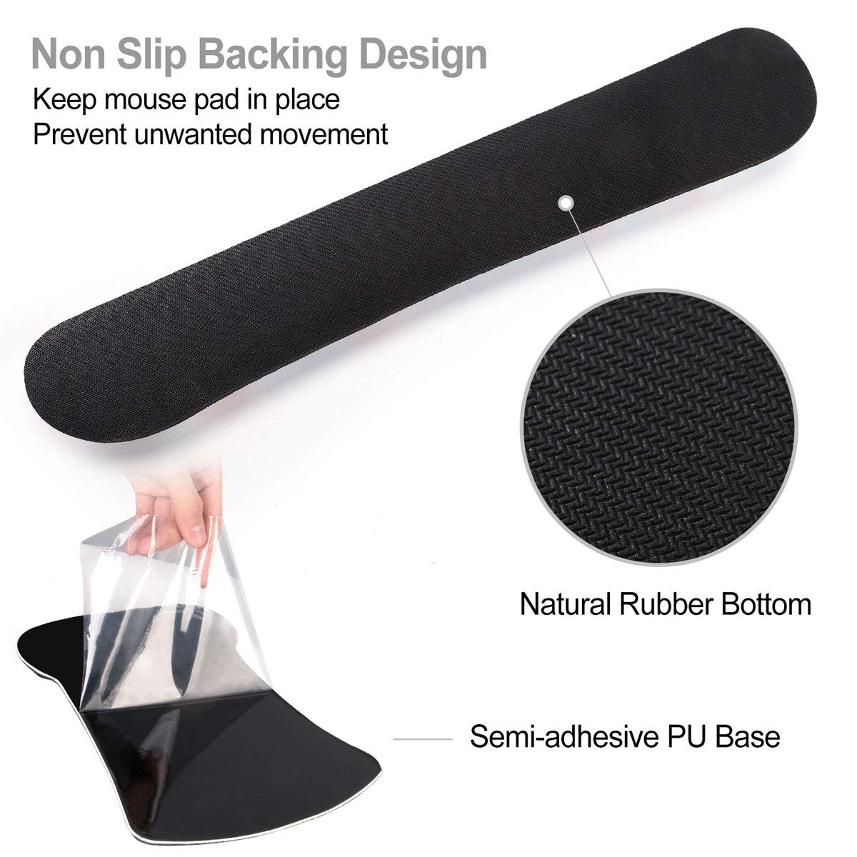 ToLuLu Keyboard Wrist Rest Pad Ergonomic Mouse Pad Set, Mouse Pad for Computer Laptop, Non Slip