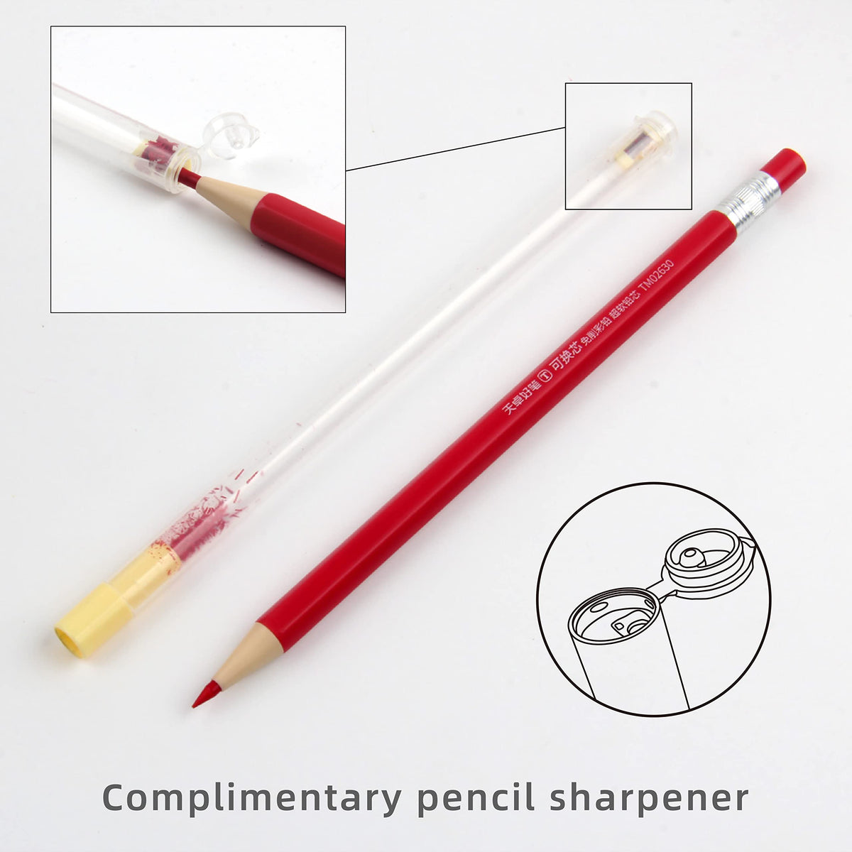 Techjob Mechanical Colored Pencils 2.6mm 36PCS, Colored Pencils for Adults