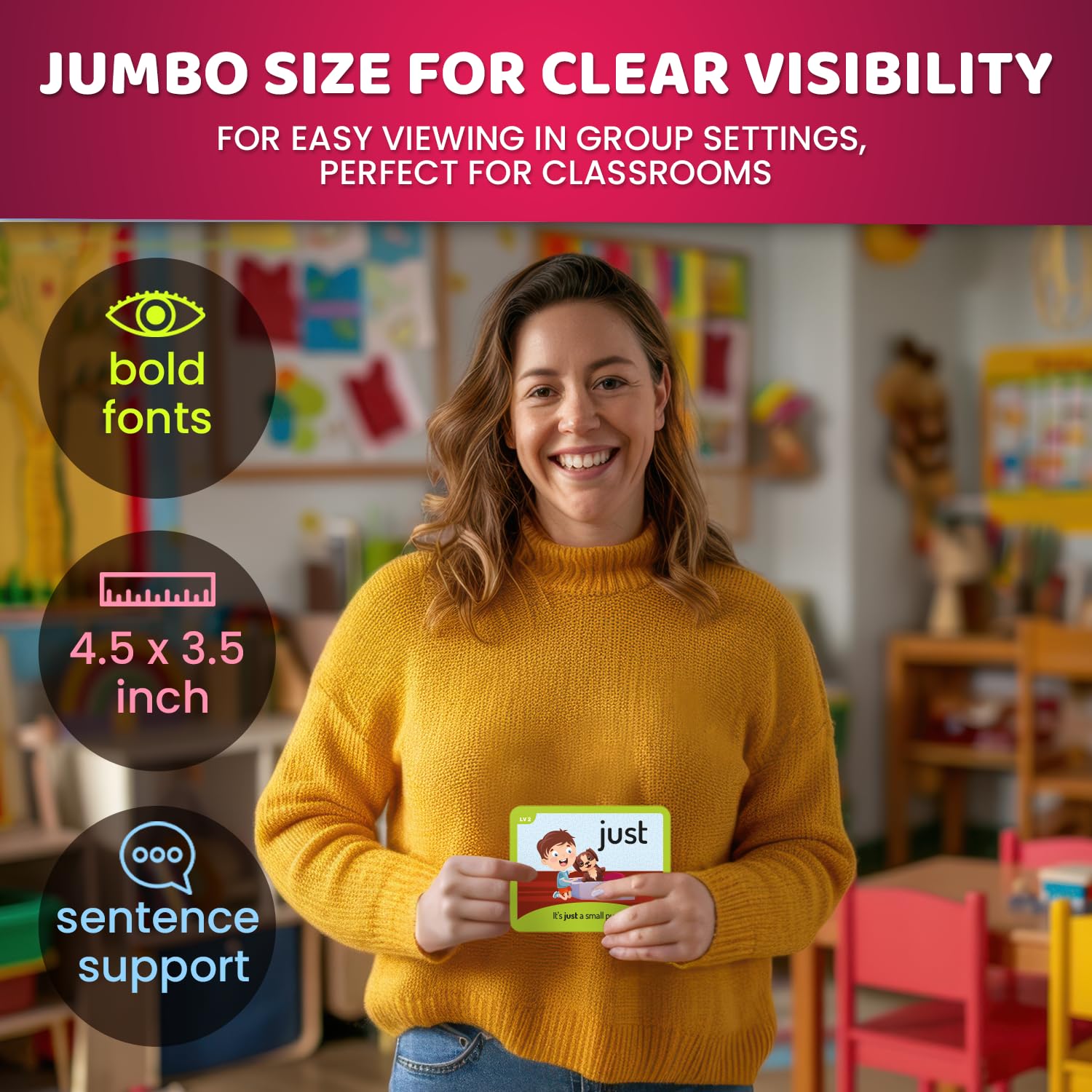 Flash Cards for Kids Ages 4-8 - Preschool Educational Reading Flashсards