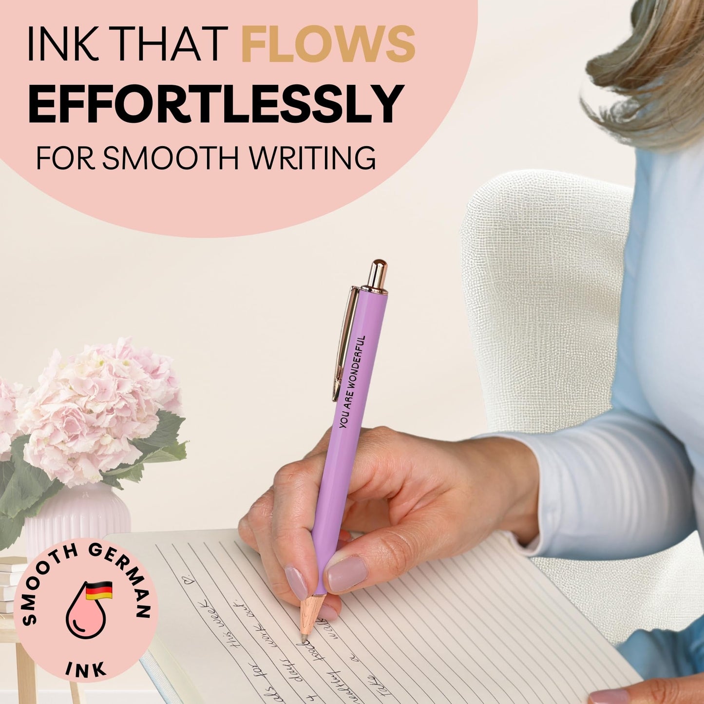 She Does It Fancy Pen Set For Women - Inspirational Nice Teacher Pens | Pretty Motivational Thank