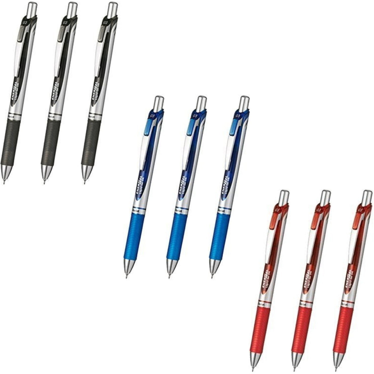 Pentel Energel Deluxe RTX Retractable Liquid Gel Pen,Ultra Micro Point 0.3mm, Fine Line, Needle