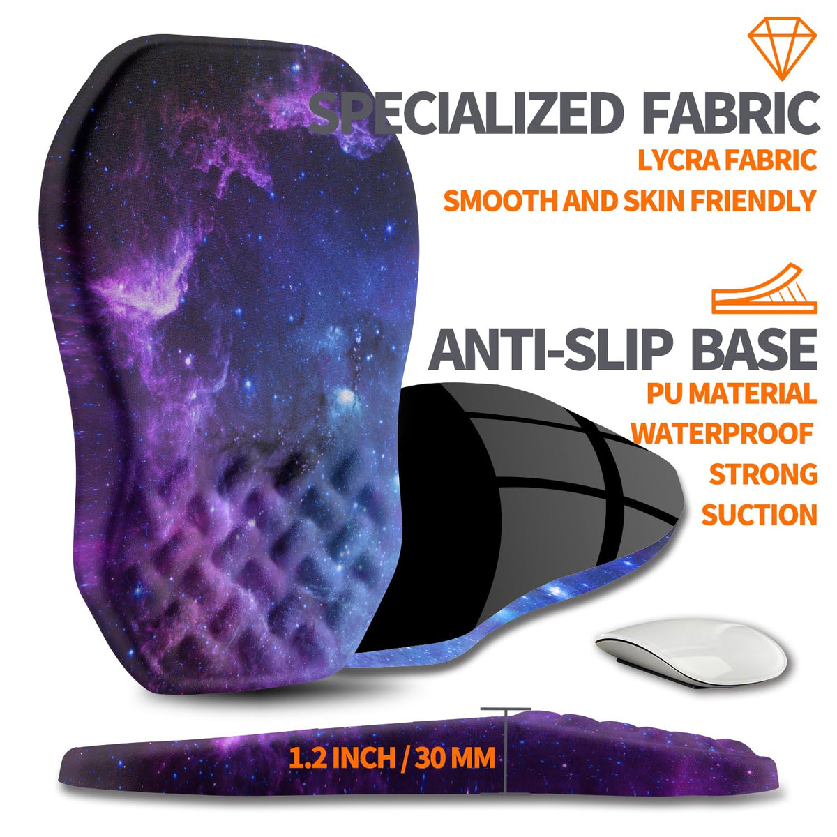 Armanza Ergonomic Slope Mouse Pad Wrist Support, Wrist Rest Mousepad for Carpal Tunnel Pain Relief