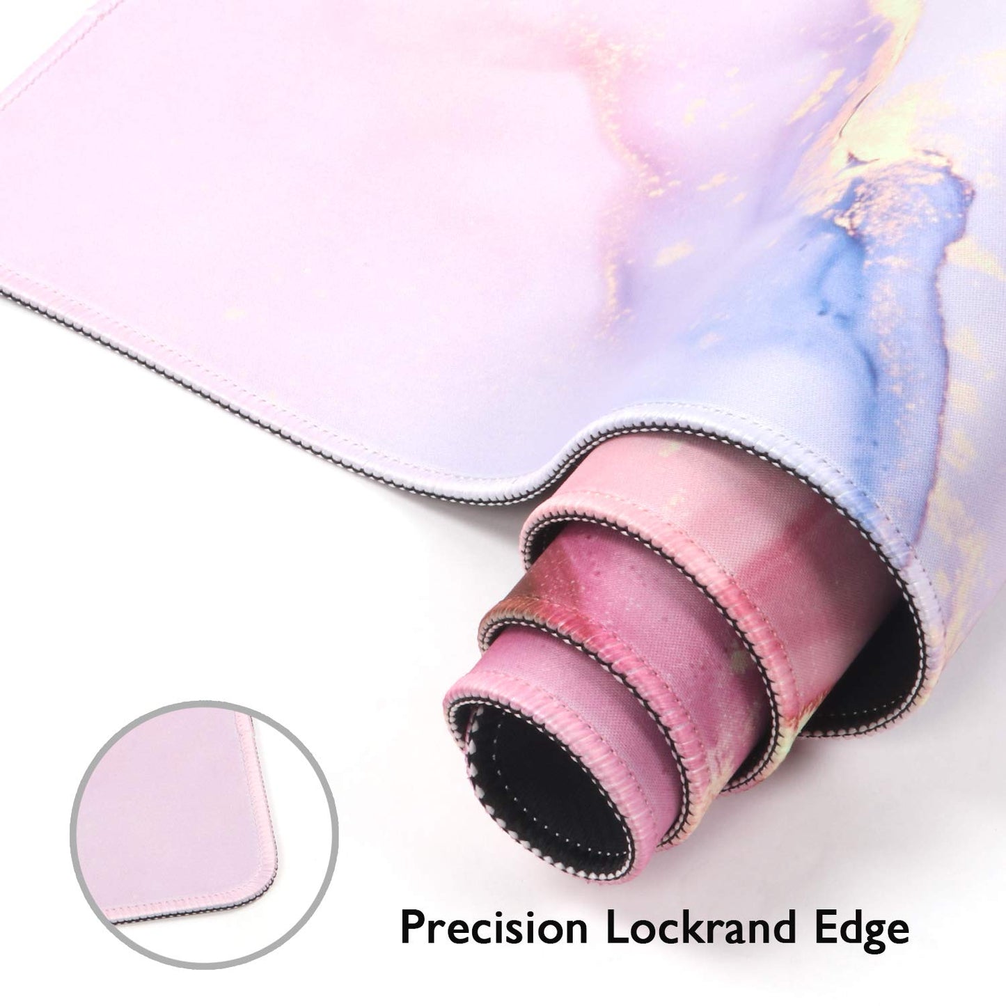 iCasso Extended Gaming Mouse Pad 35.4x15.7in Desk Pad,Glitter Marble