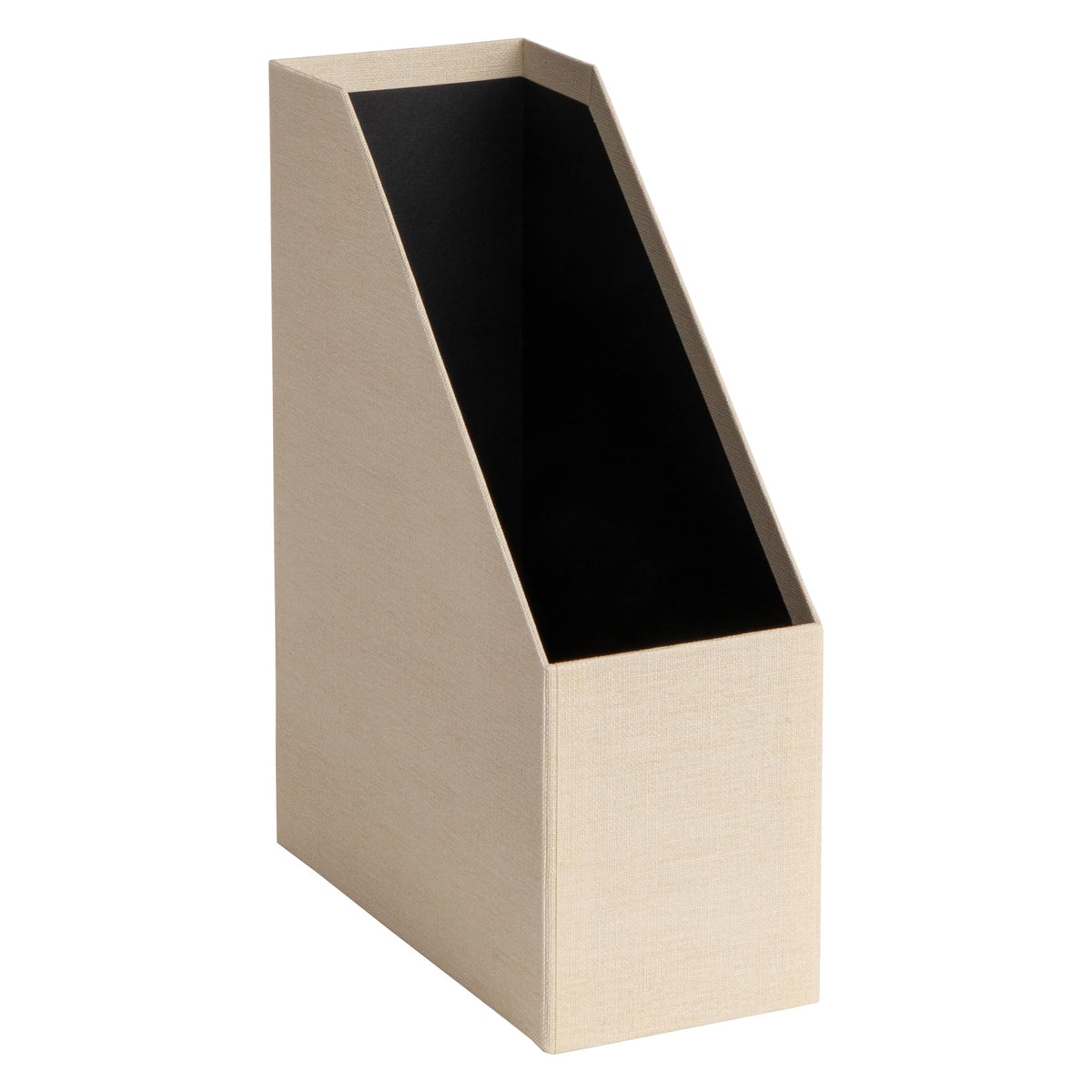 Bigso Estelle Magazine File - Magazine Holder and Organizer for Papers and Catalogs with Leather