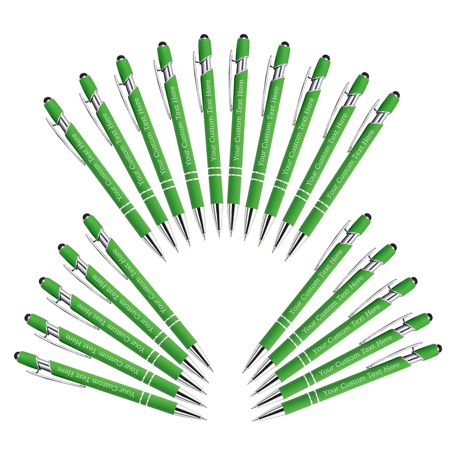 Personalized Custom Pens Bulk Free Engraving with Name Message Customized Ballpoint Pens Stylus for