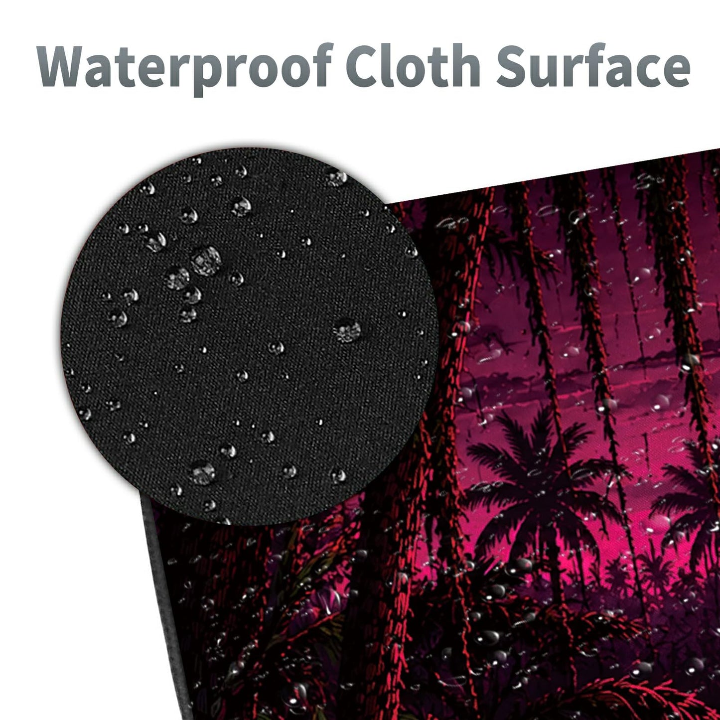 Neon Jungle Frog Large Mouse Pad, 31.5 x 11.8 in Extended Desk Mat