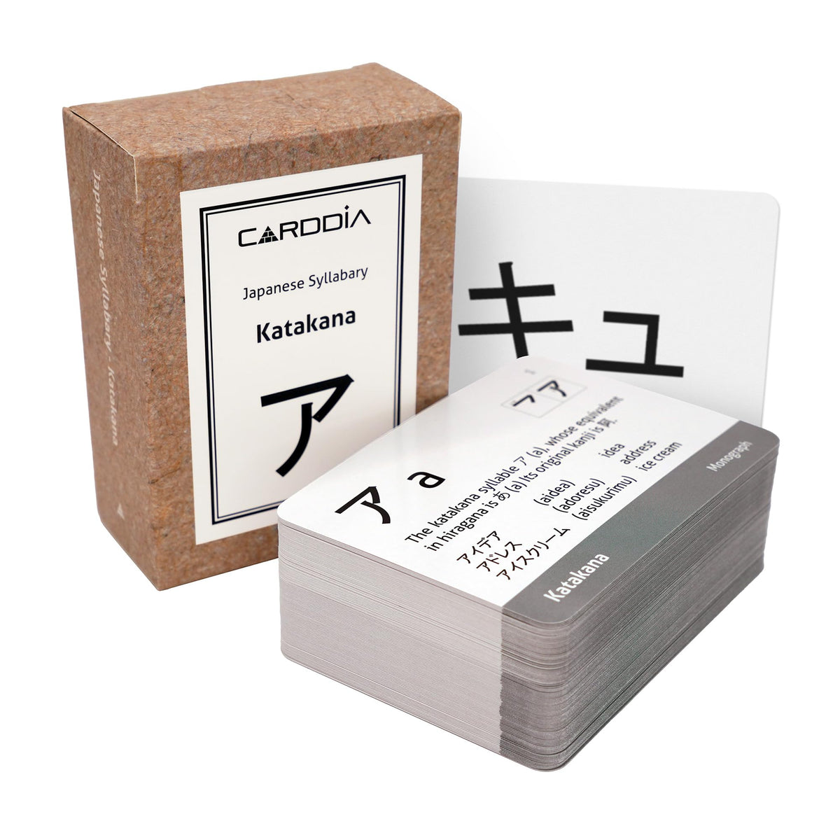 Japanese Syllabary - Katakana Flash Cards (with Stroke-Order Diagrams and Example Words), Standard