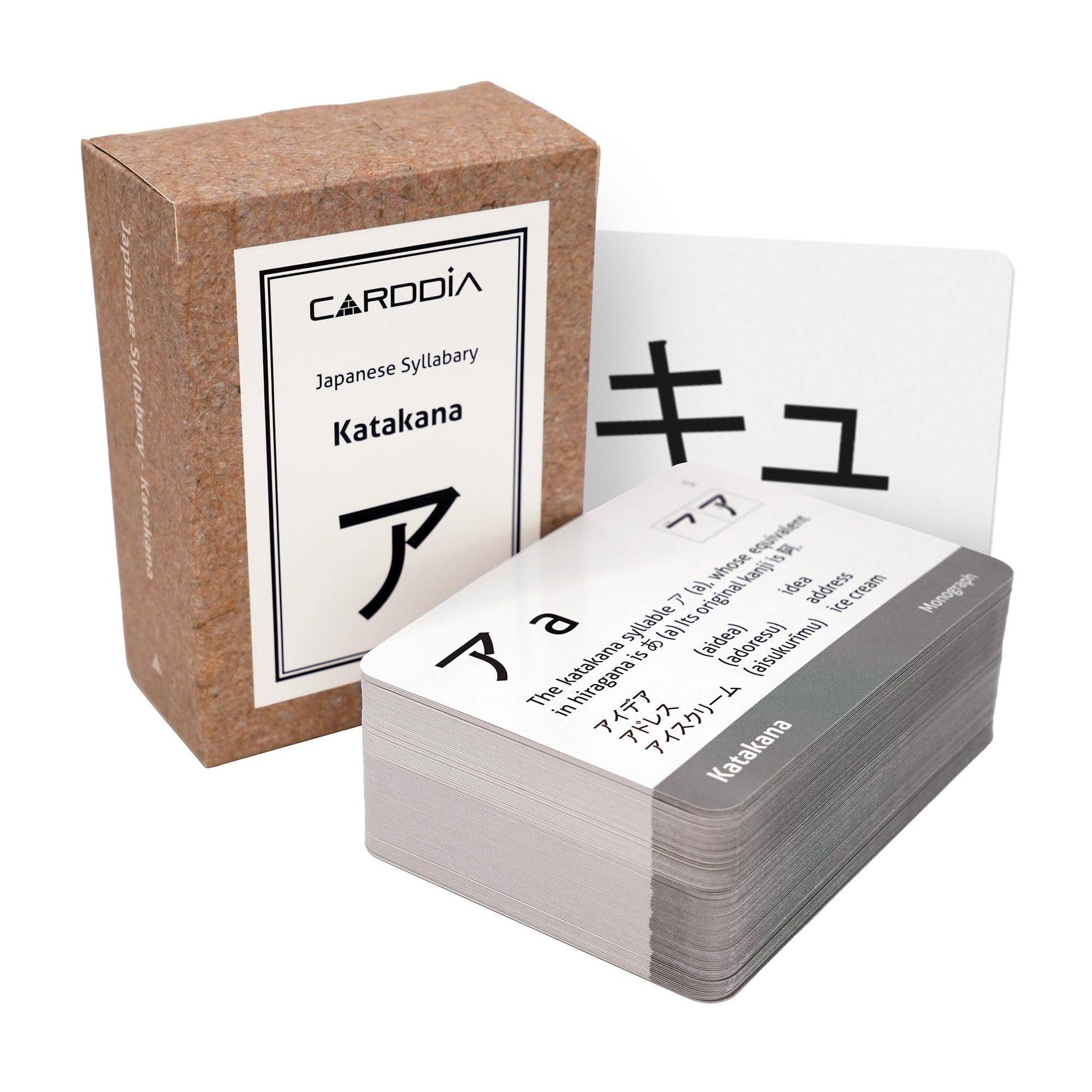 Japanese Syllabary - Katakana Flash Cards (with Stroke-Order Diagrams and Example Words), Standard